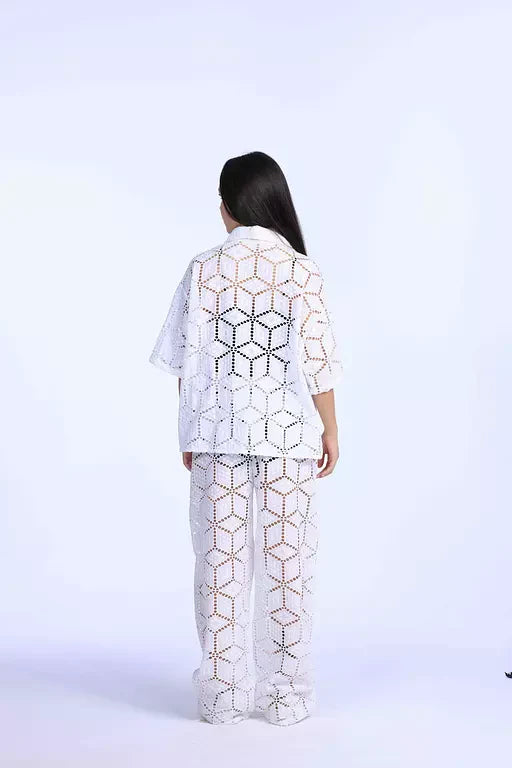 White Coverup Pants