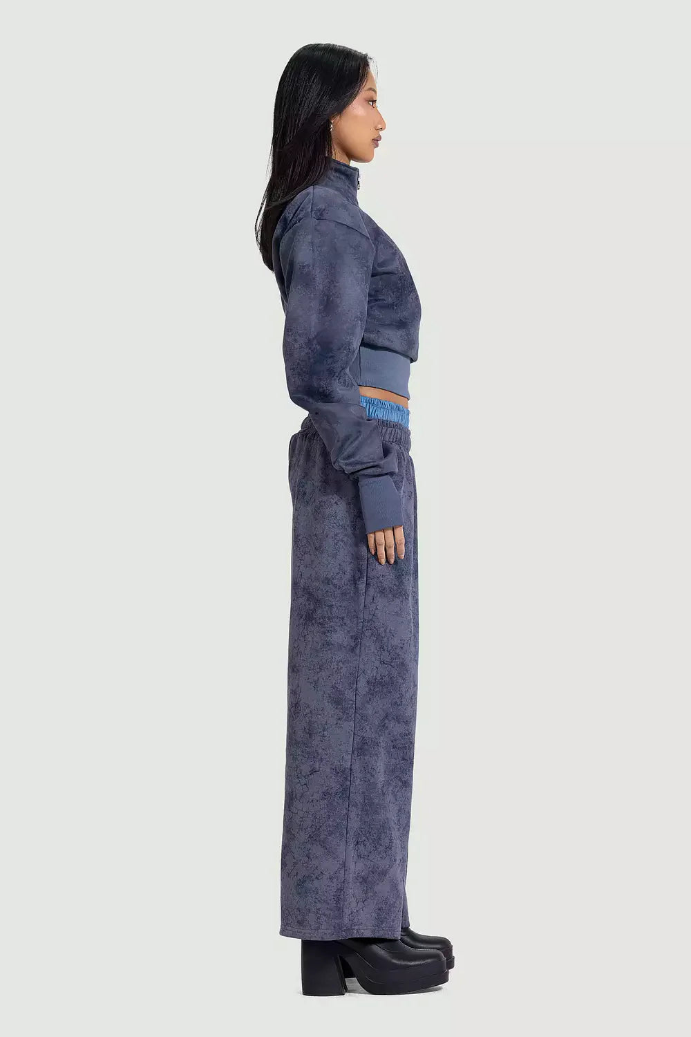 Charcoal stone boxer sweatpants