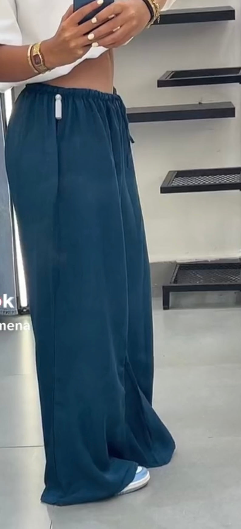 Olive oversized linen Pants