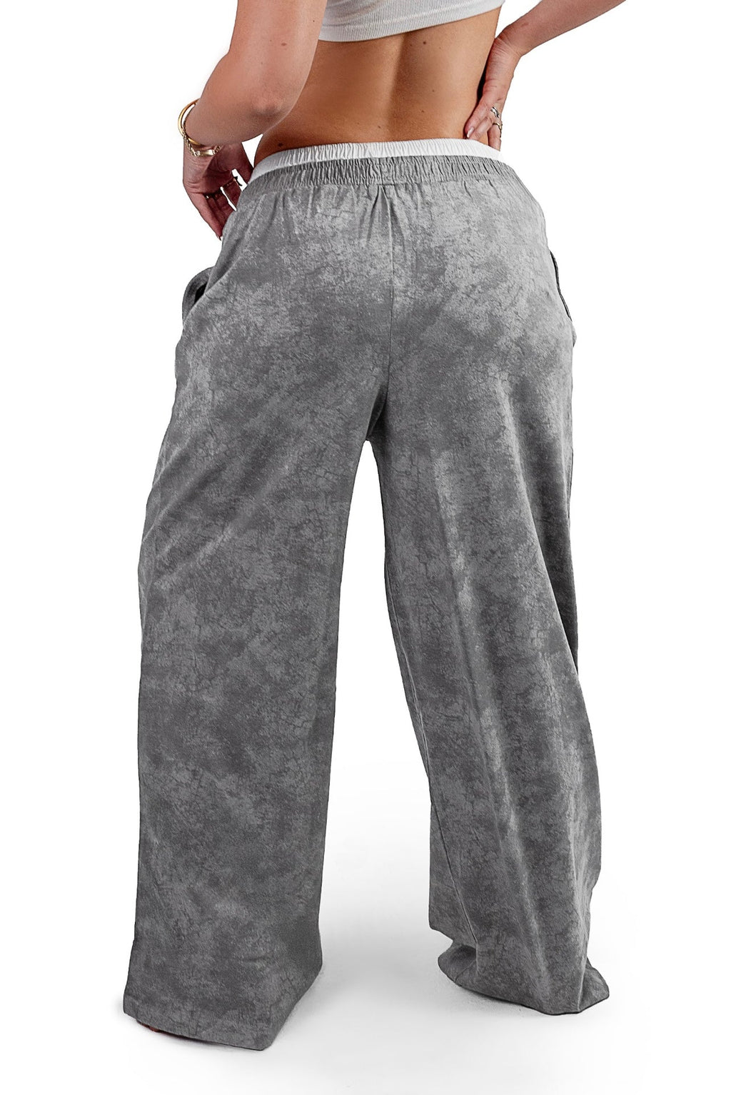 Washed Grey boxer sweatpants