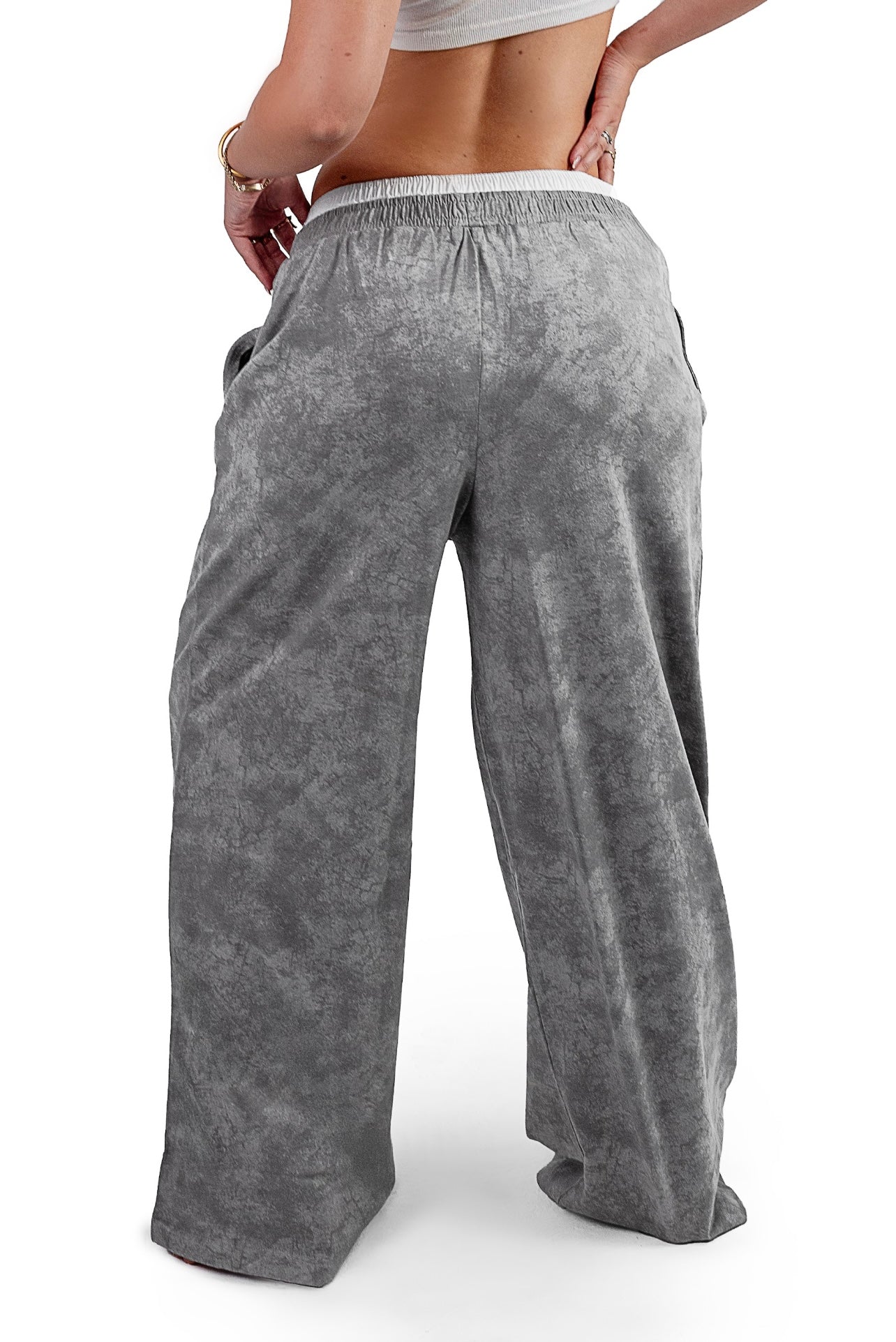 Washed Grey boxer sweatpants