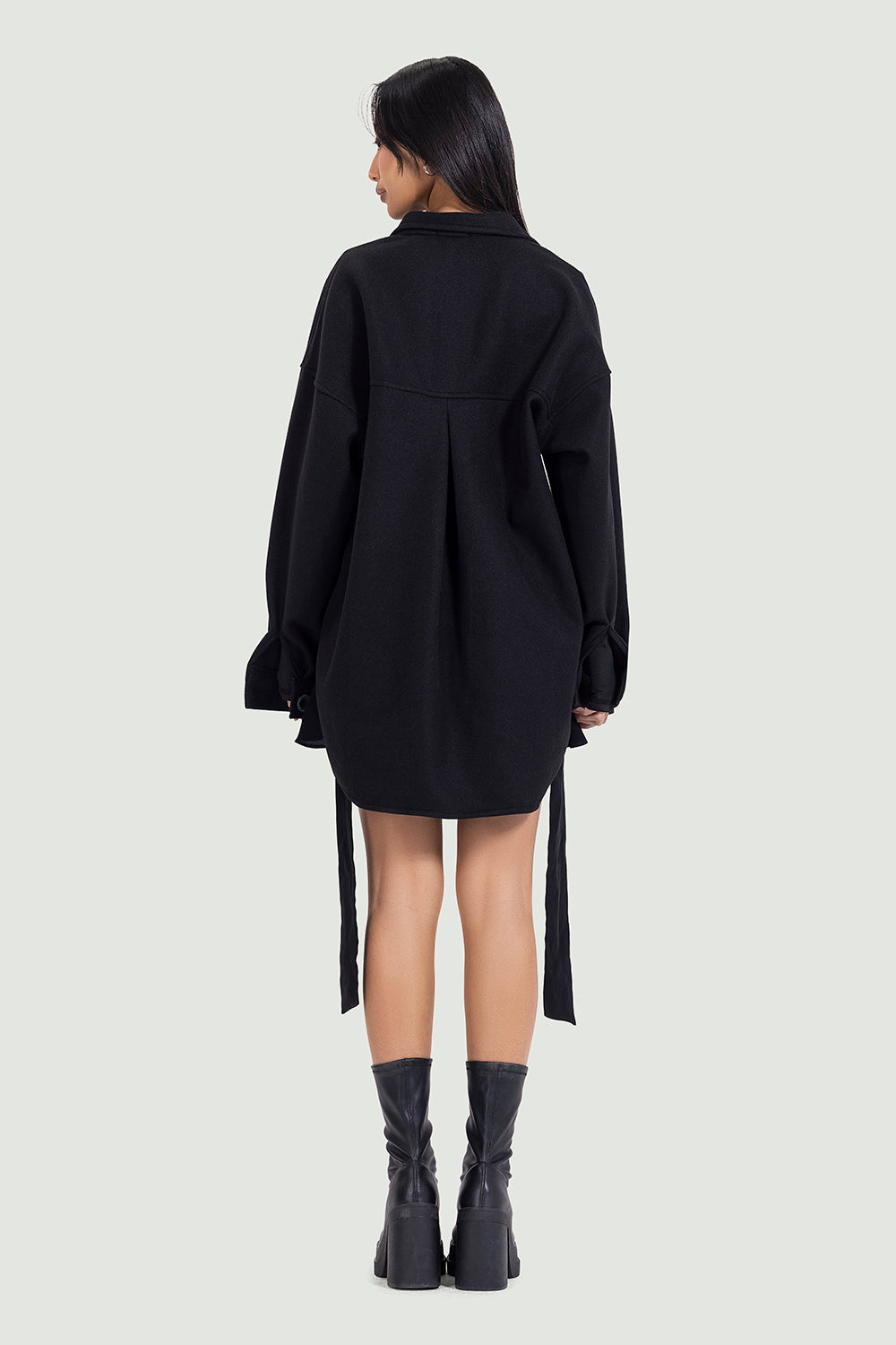unisex oversized jacket in black