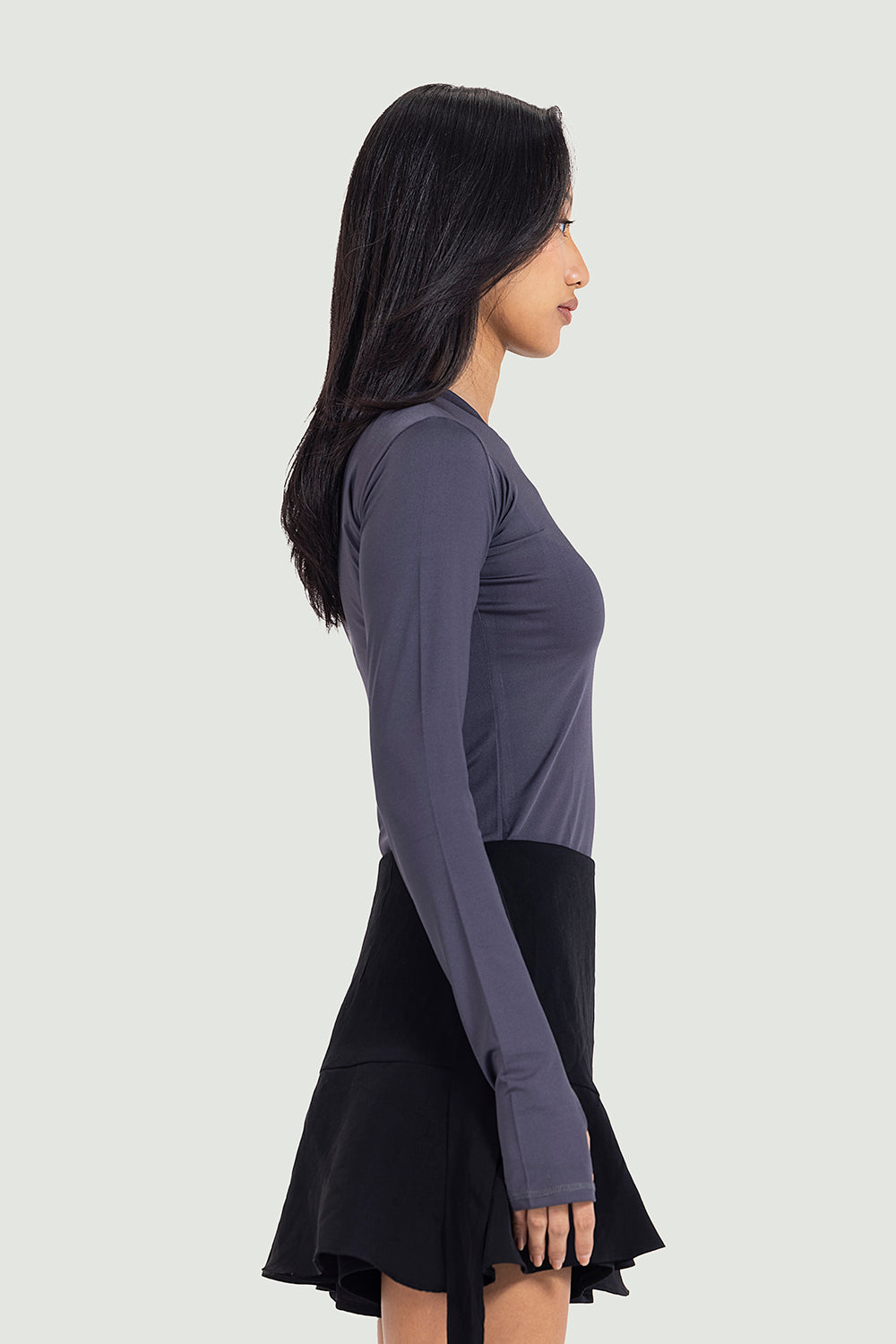 charcoal grey long sleeve