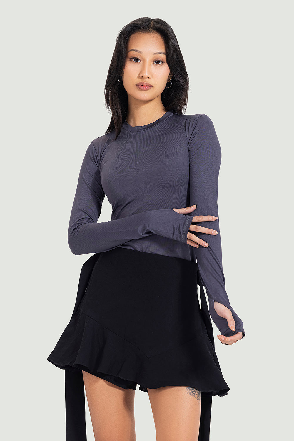 charcoal grey long sleeve