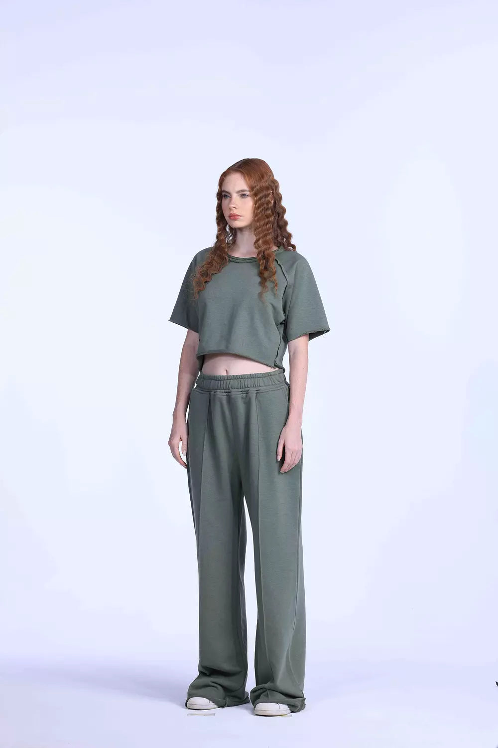 Olive oversized sweatpants