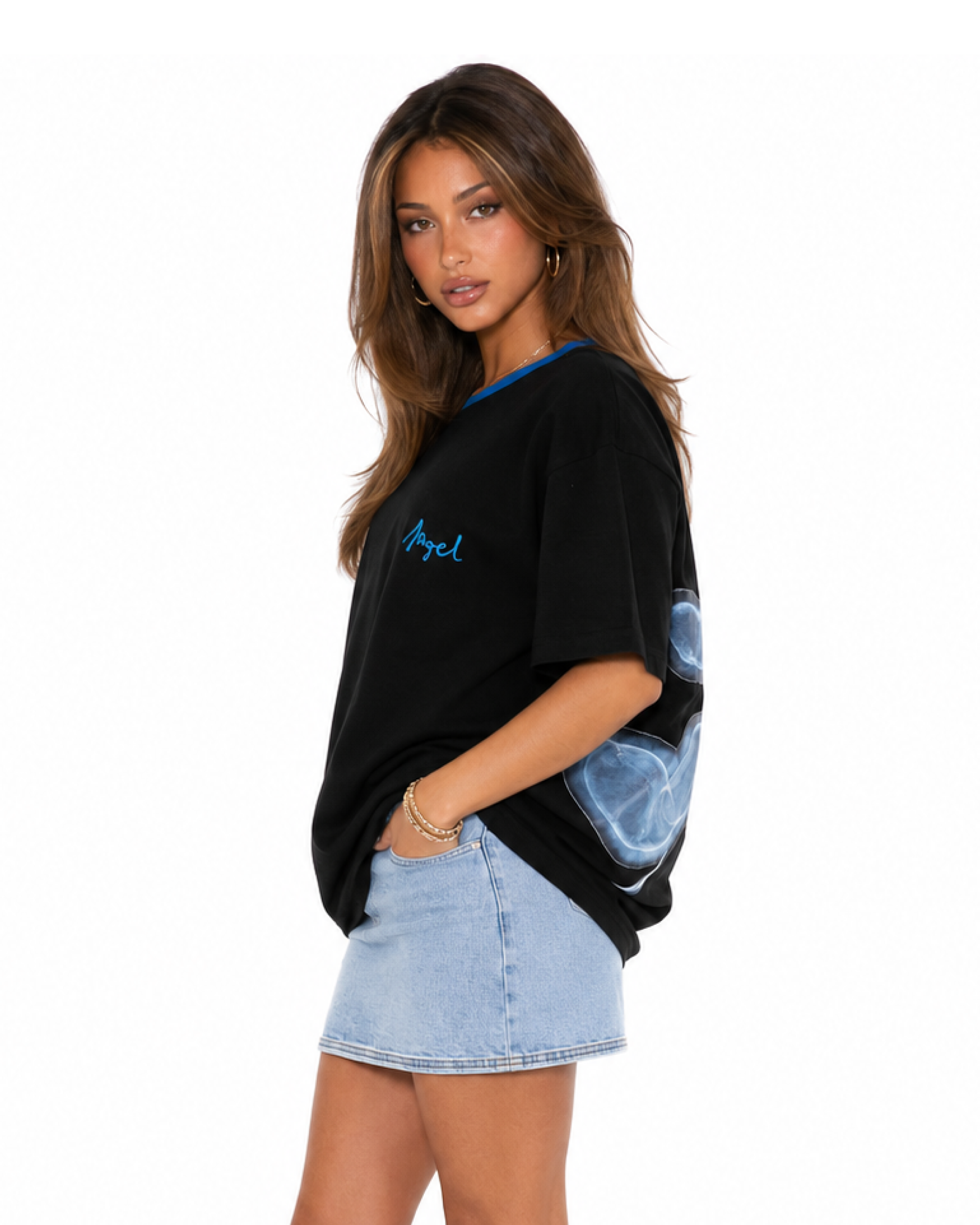 Maybel Blue teddy oversized tee