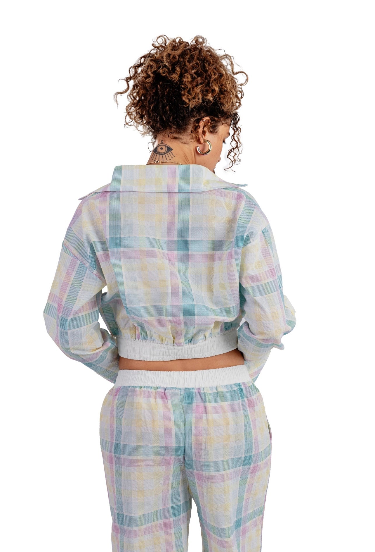 Multicolored Boxer Pants Flow set