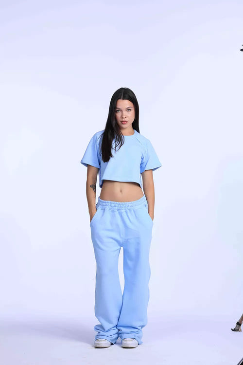 Baby blue oversized sweatpants