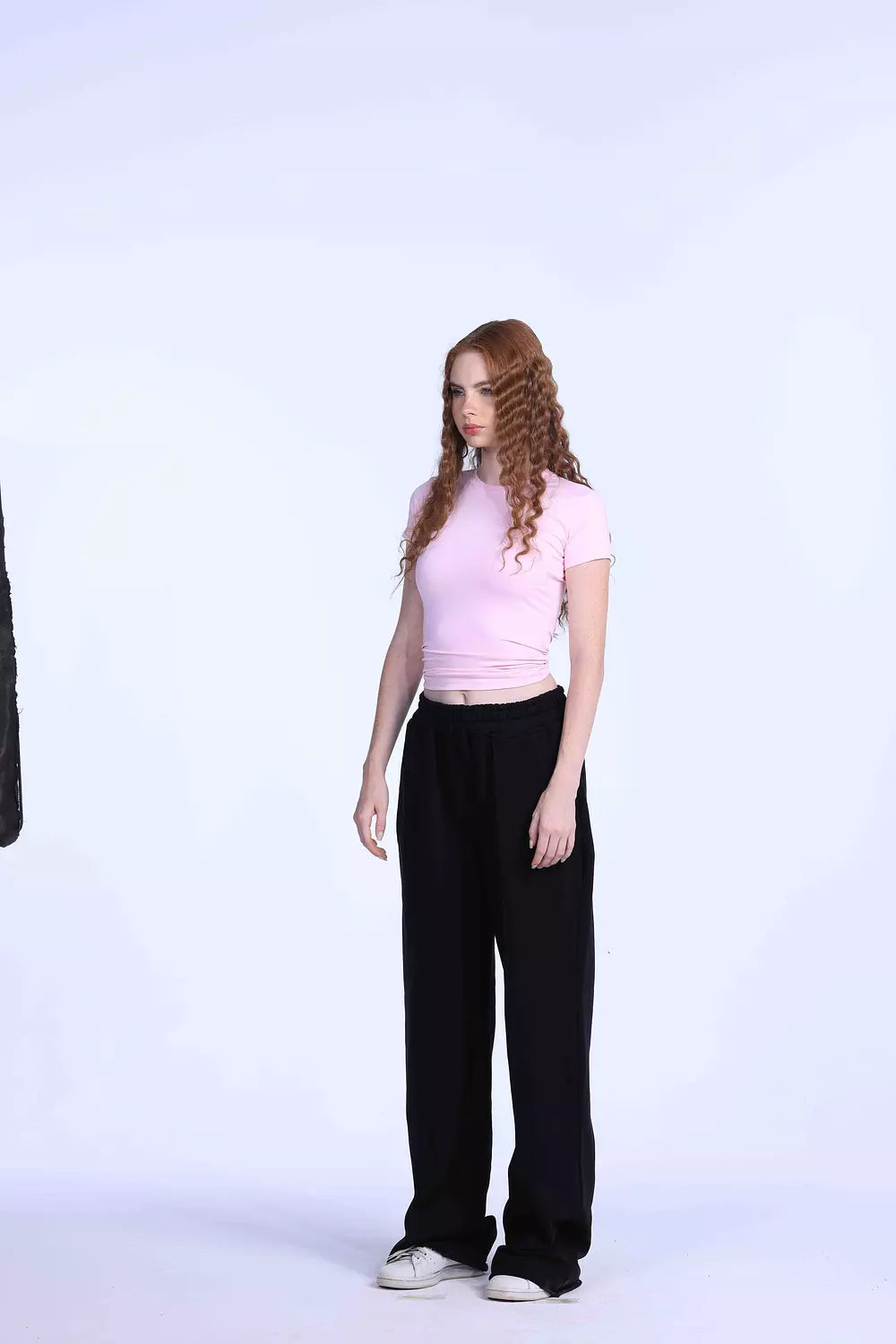 baby pink basic Top
