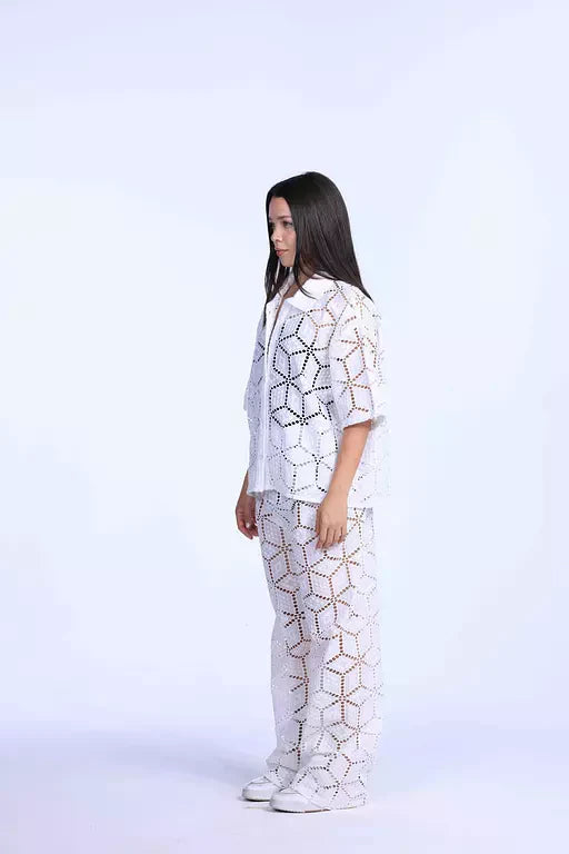 White Coverup Pants