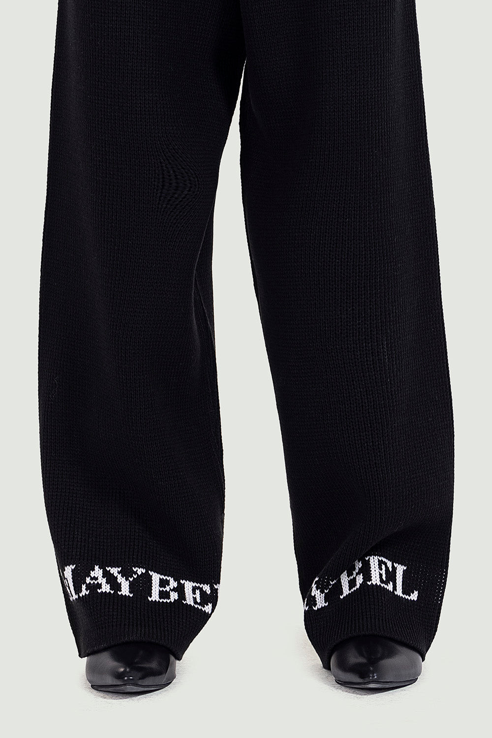 knit duo in black