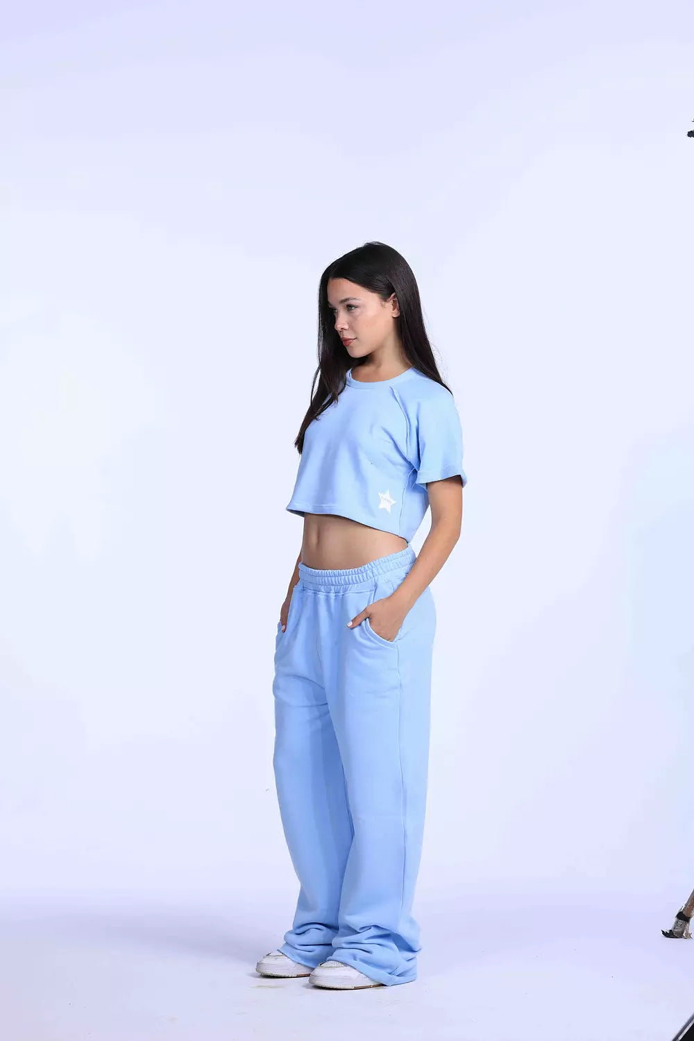 Baby blue oversized sweatpants