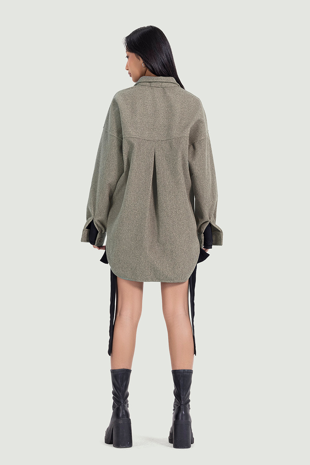 unisex oversized jacket in nude