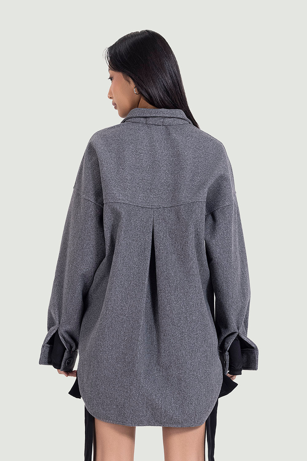 unisex oversized jacket in grey