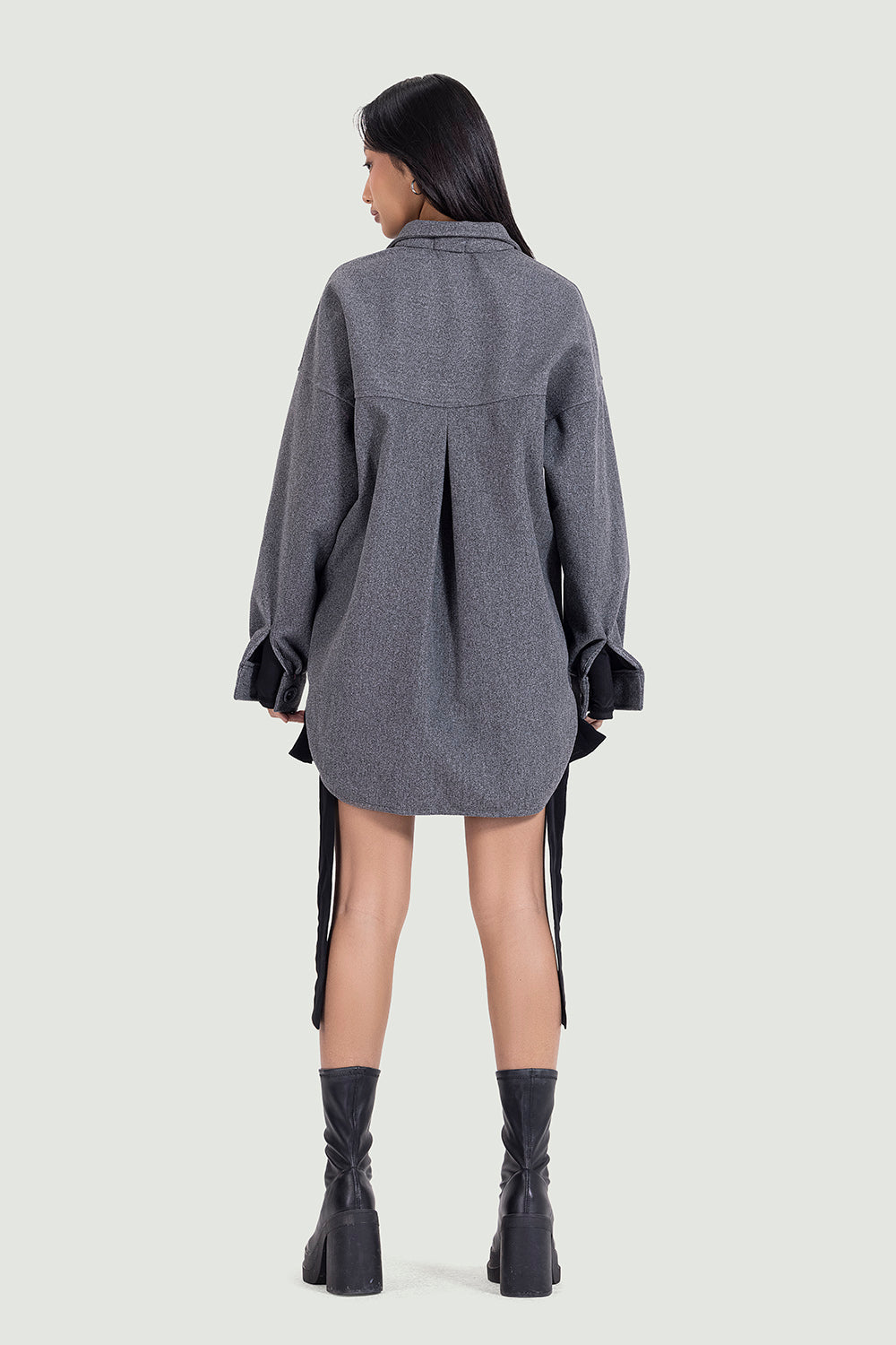 unisex oversized jacket in grey