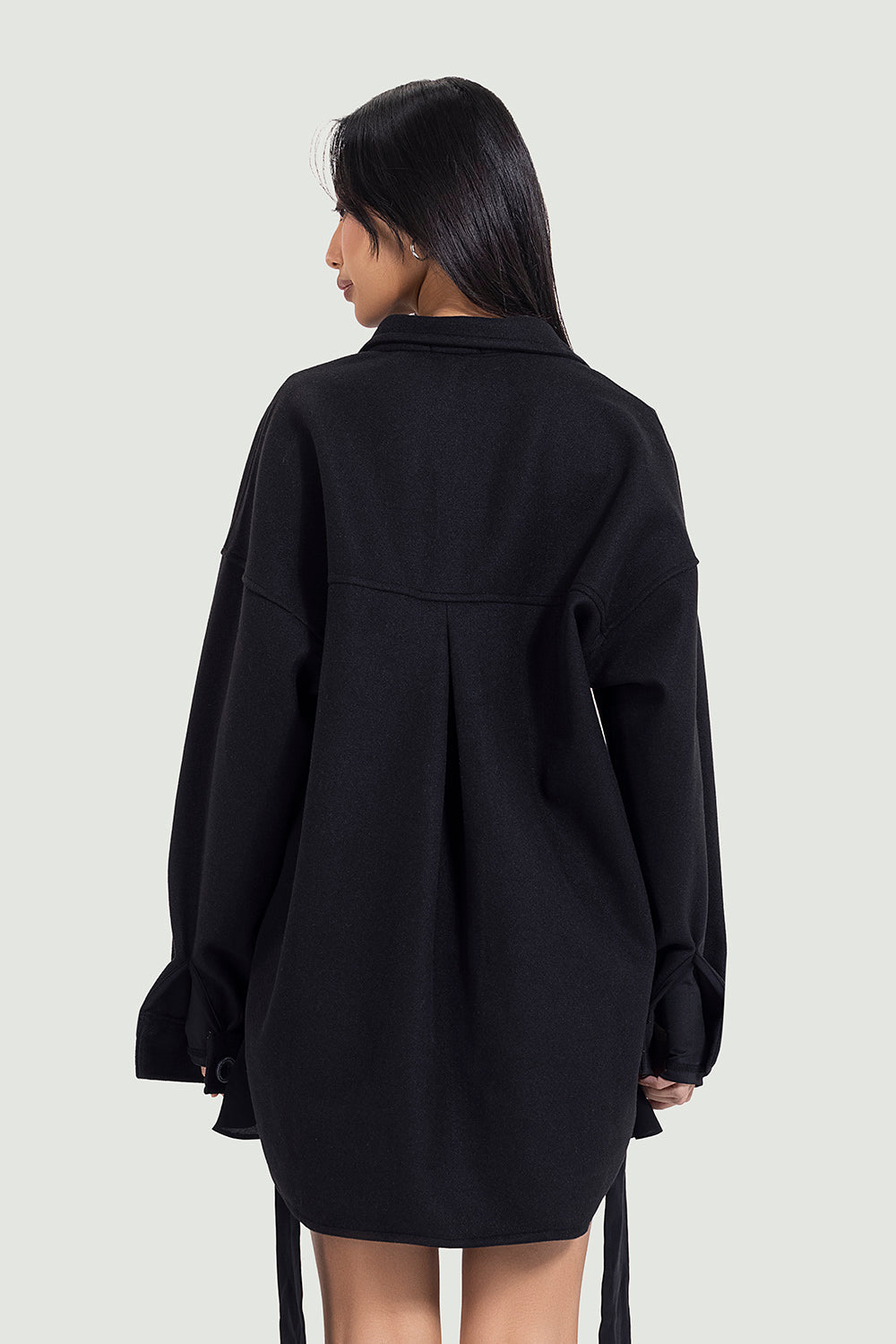 unisex oversized jacket in black