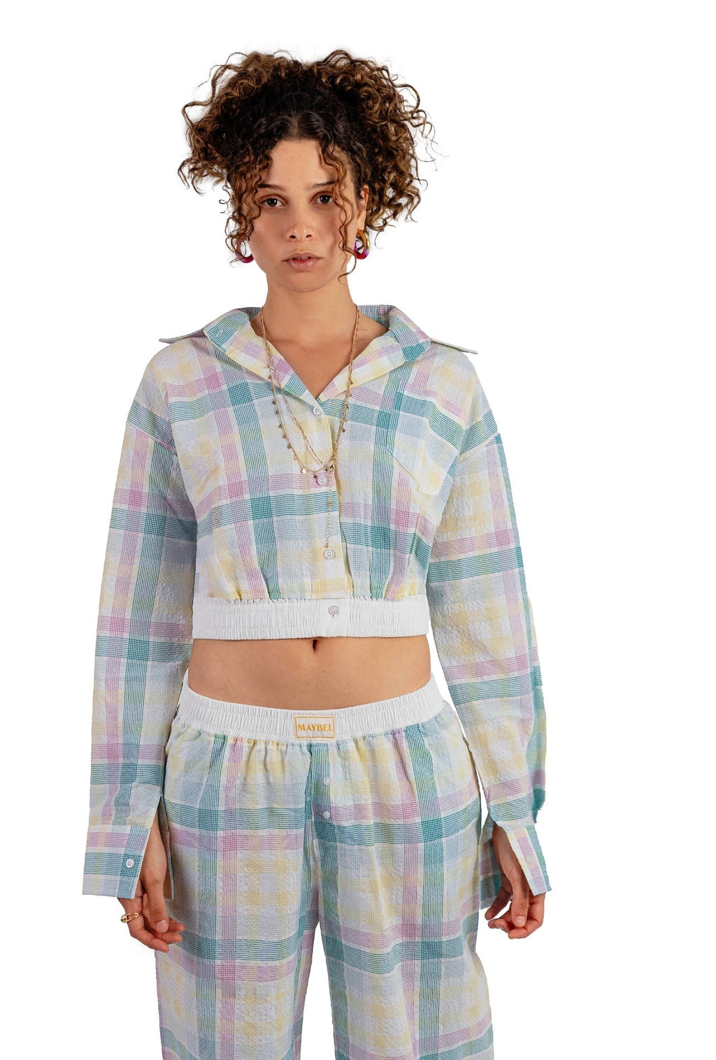 Multicolored Boxer Pants Flow set
