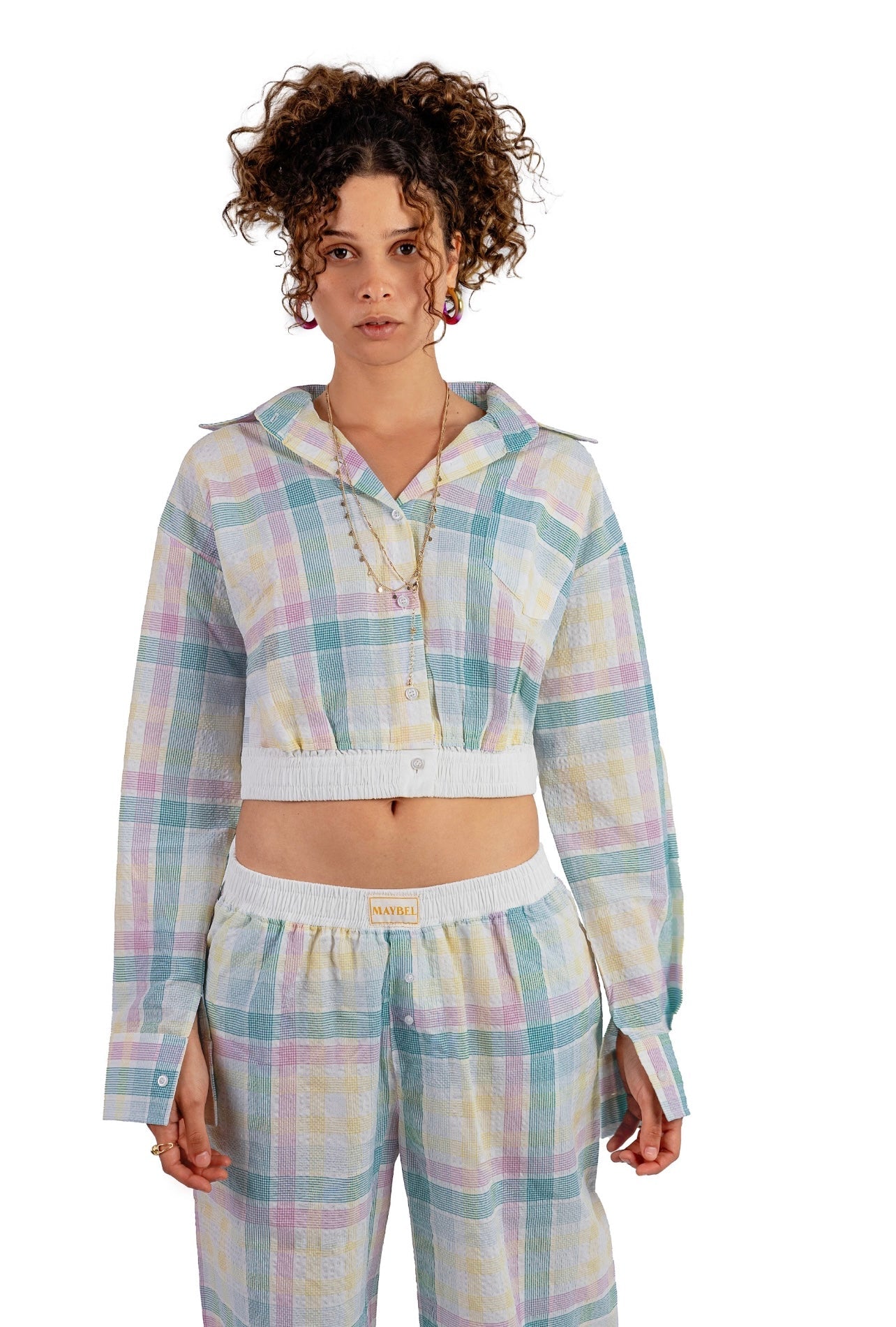 Multicolored Boxer Pants Flow set