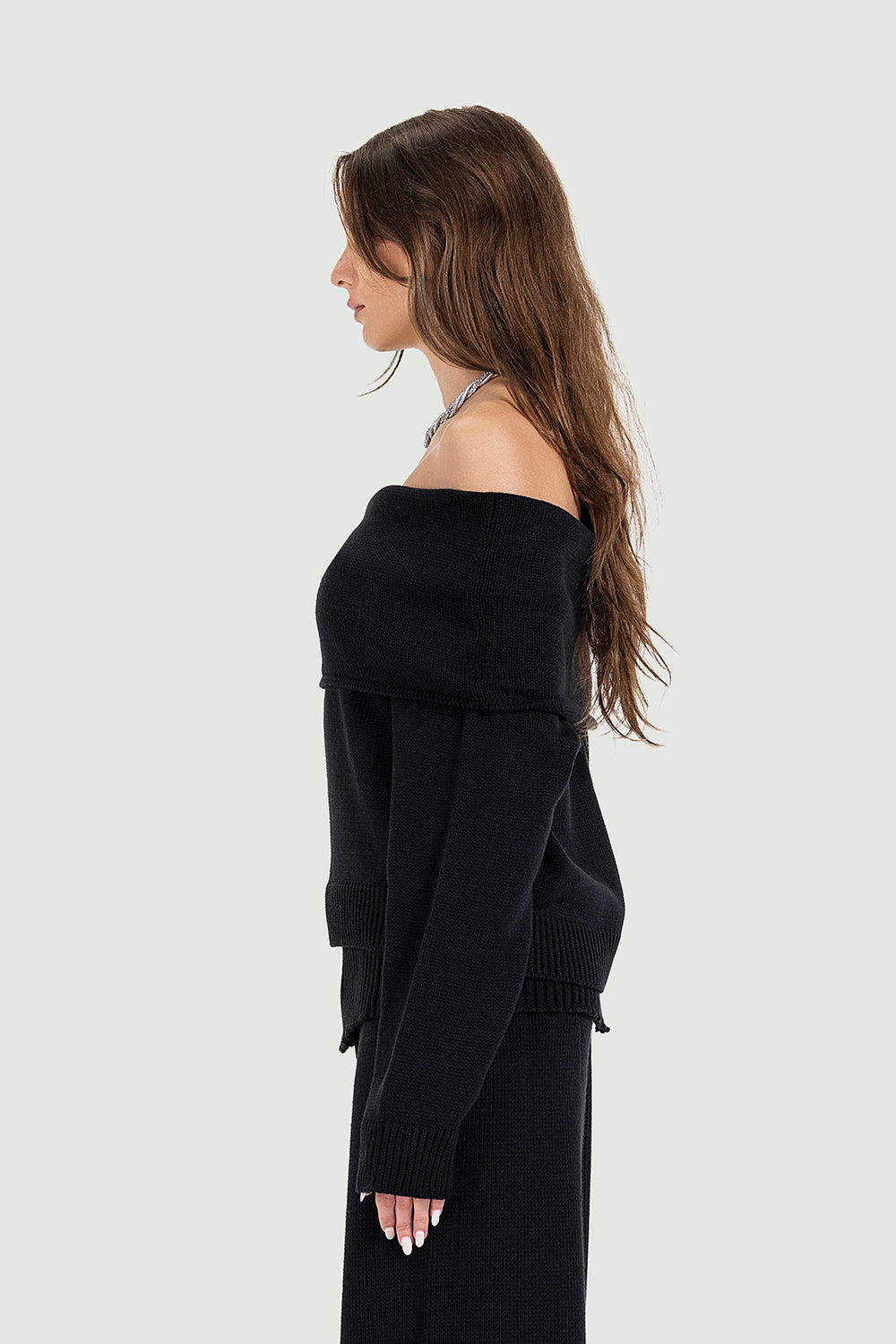 knit duo in black