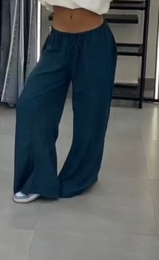 Olive oversized linen Pants