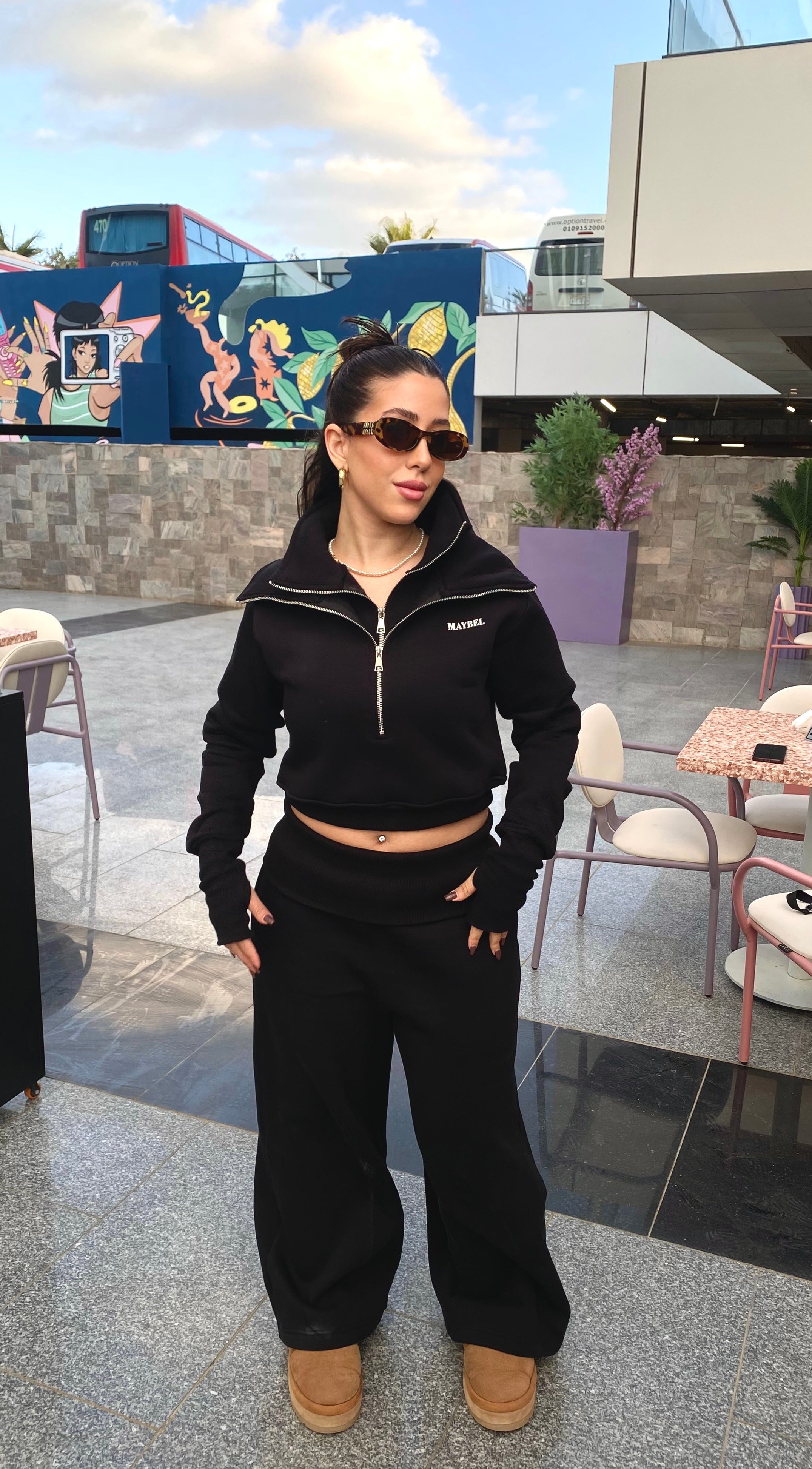Double zipper set