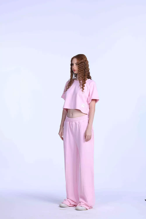 Baby pink oversized sweatpants