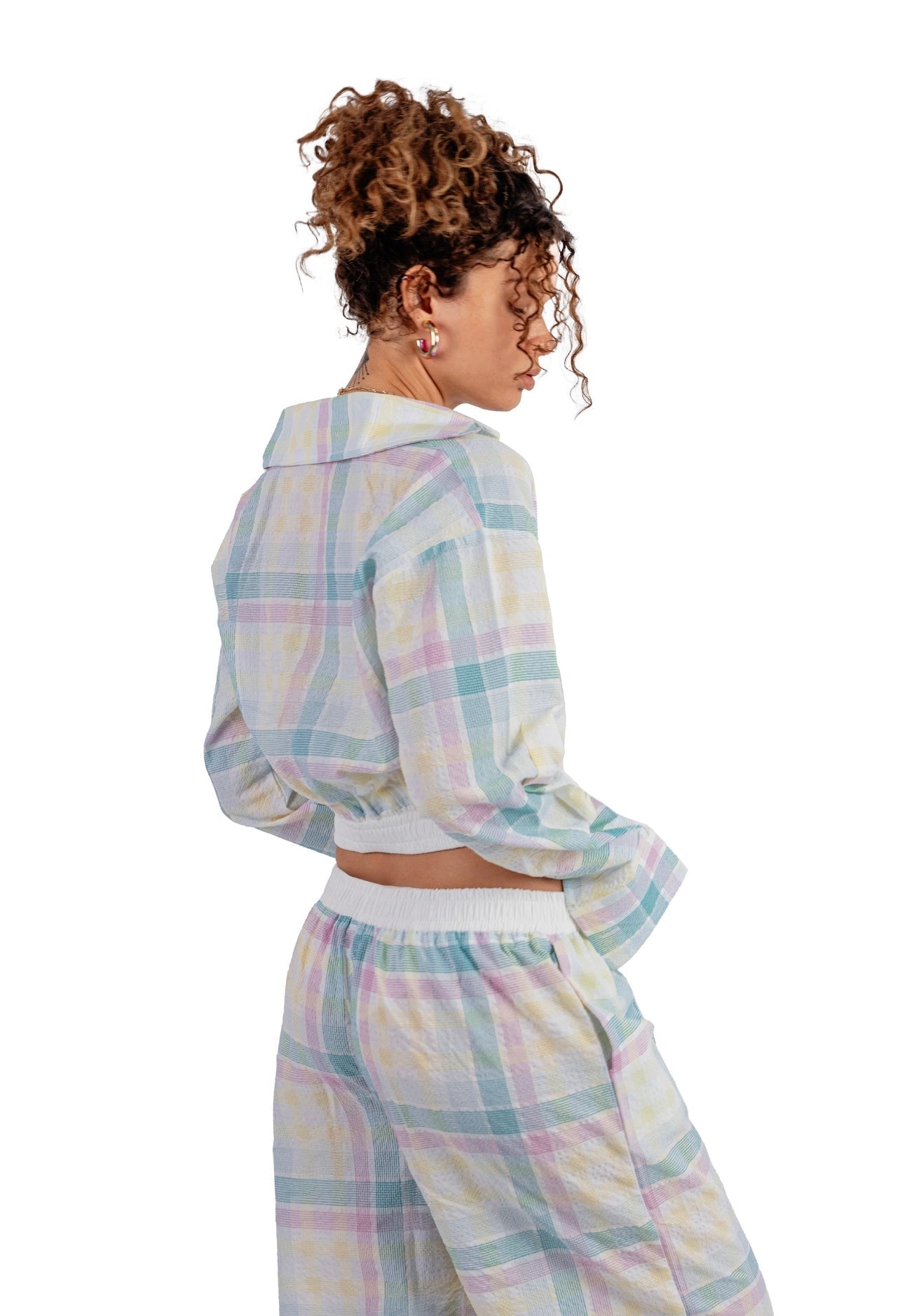 Multicolored Boxer Pants Flow set