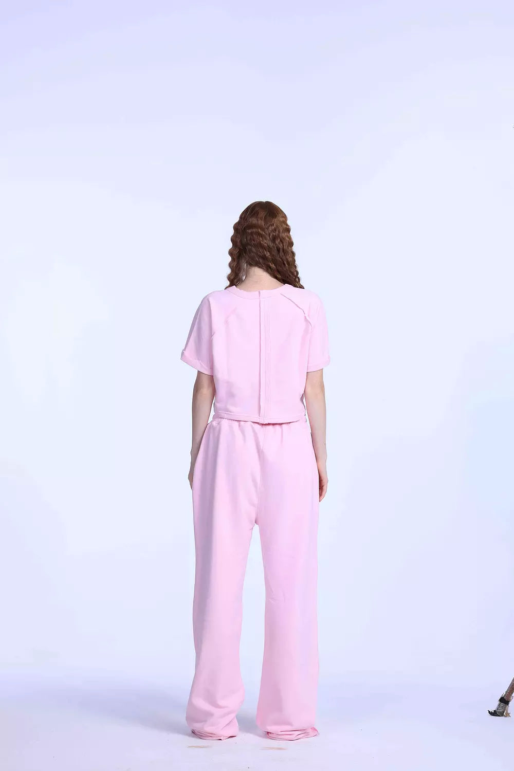 Baby pink oversized sweatpants