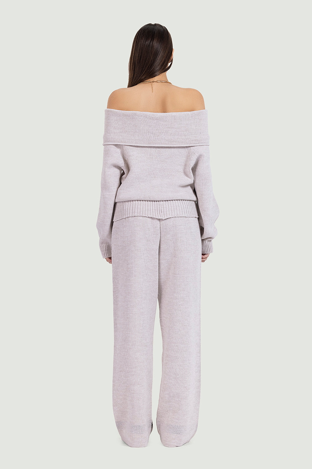 knit duo in nude