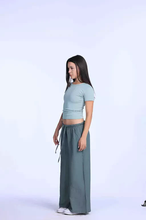 Mint linen pants