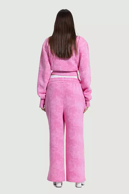 Bubble Gum boxer sweatpants In baby pink
