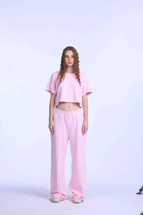 Baby pink oversized sweatpants