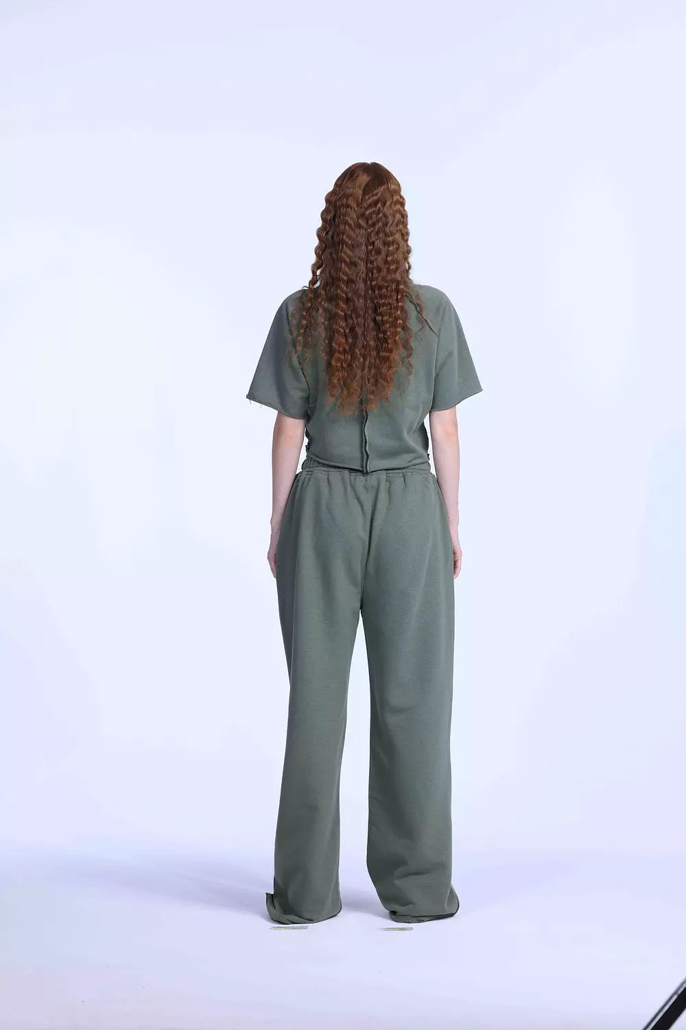 Olive oversized sweatpants