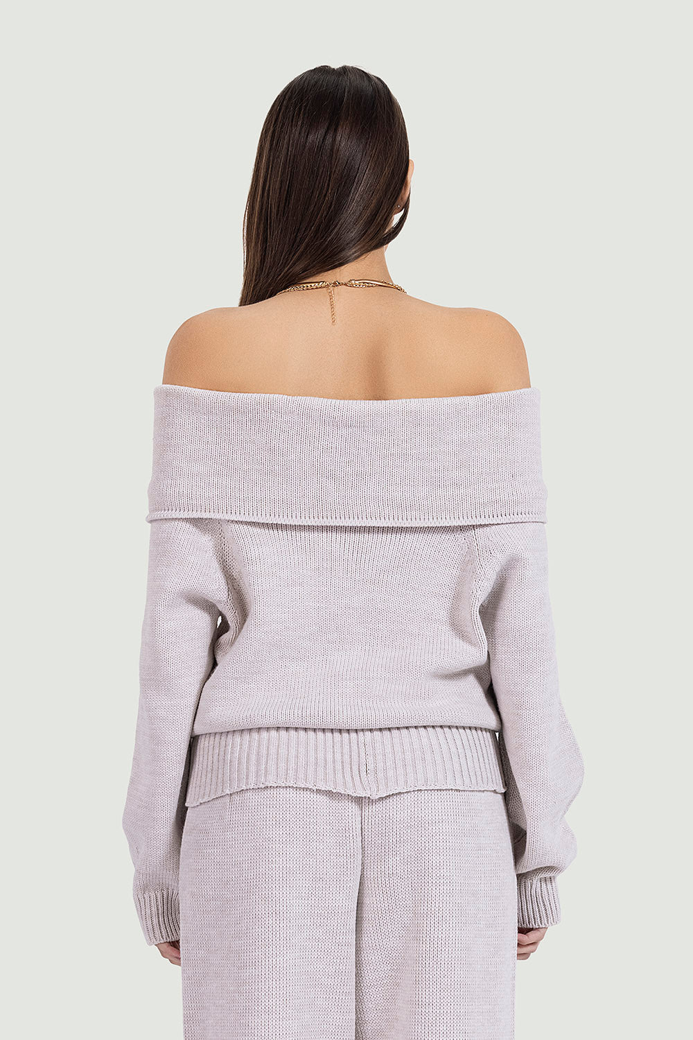 knit duo in nude