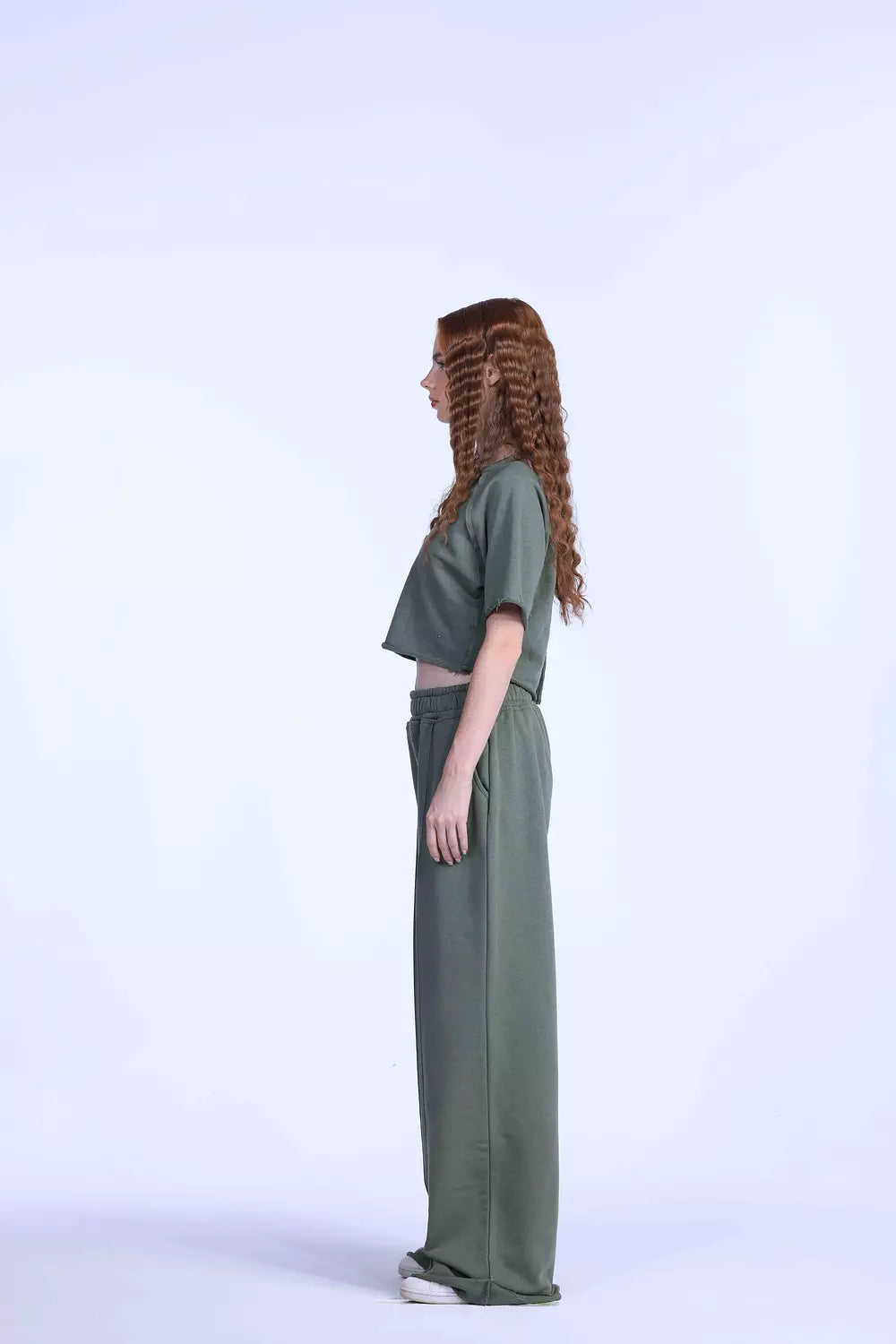 Olive oversized sweatpants